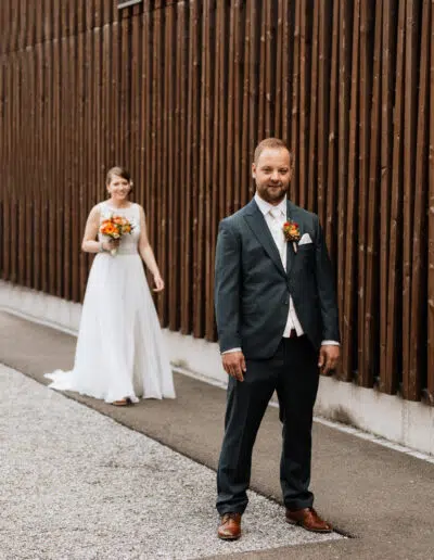 first look Hochzeit fotograf