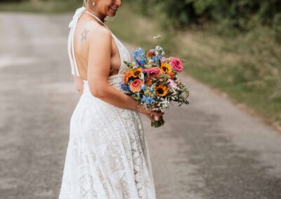 Brautkleid Brautstrauss Hochzeitsfotograf