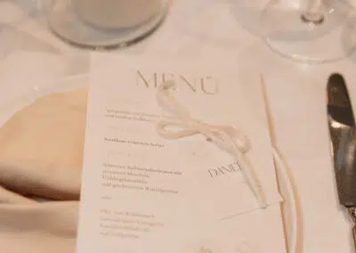 Menukarte Hochzeit Winterthur Föteli vom Mötteli