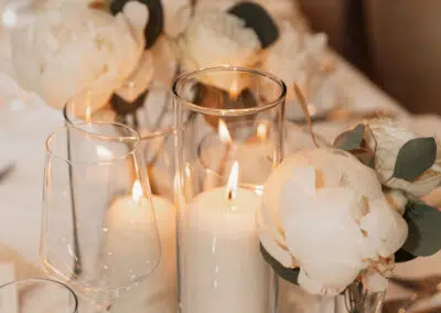 Tischdeko Kerzen Hochzeit Winterthur Fotograf